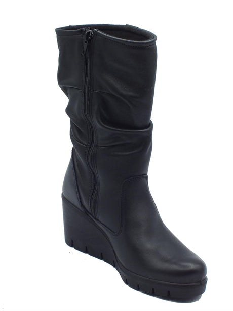 ENVAL Soft ENVAL Soft 6769600 Nappa Soft Nero Tronchetti per Donna in pelle con lampo Nero