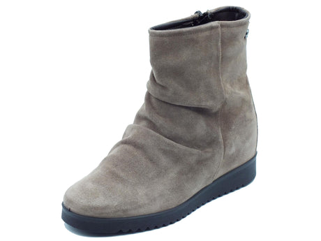 ENVAL Soft ENVAL Soft 6771344 Scamosciato Fango Tronchetti per Donna in nabuk con lampo zeppa bassa Fango