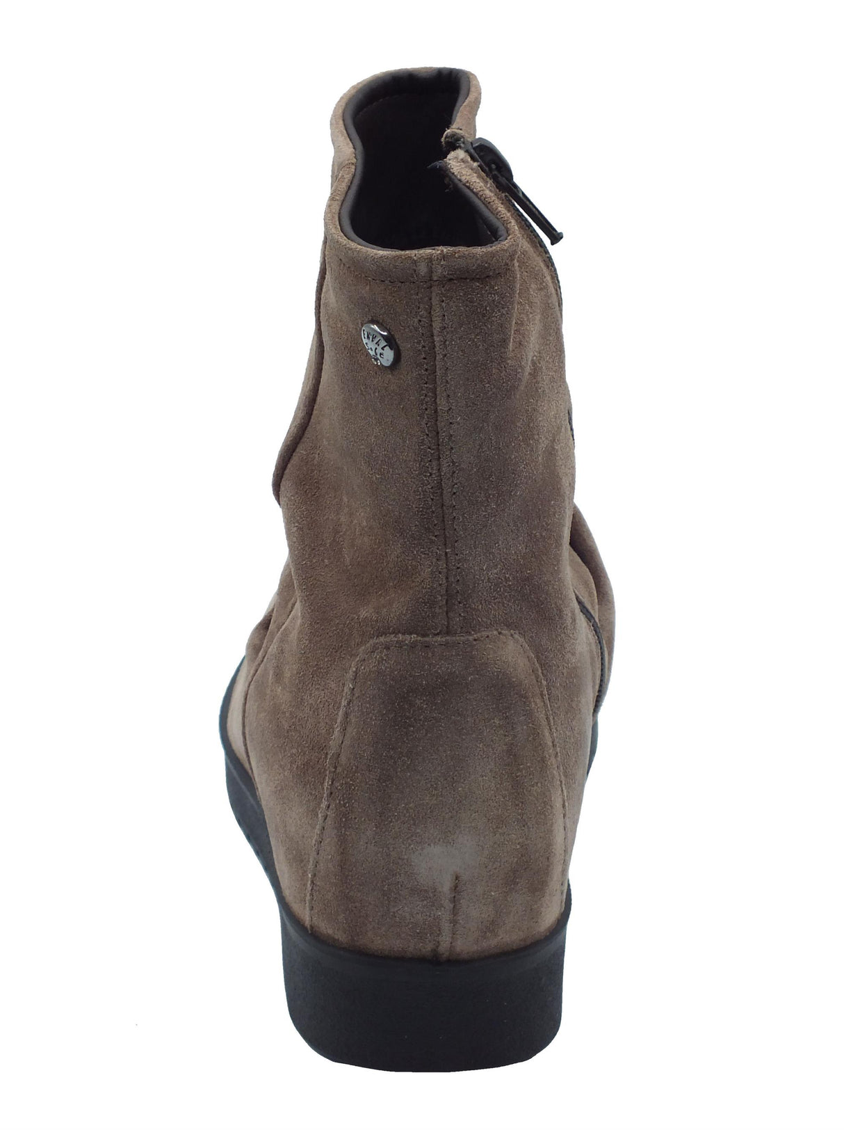 ENVAL Soft ENVAL Soft 6771344 Scamosciato Fango Tronchetti per Donna in nabuk con lampo zeppa bassa Fango
