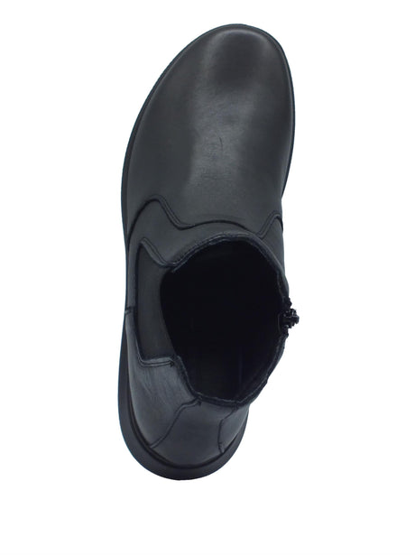 ENVAL Soft ENVAL Soft 6773500 Nappa Soft Nero Tronchetti per Donna in pelle con lampo e zeppa bassa Nero