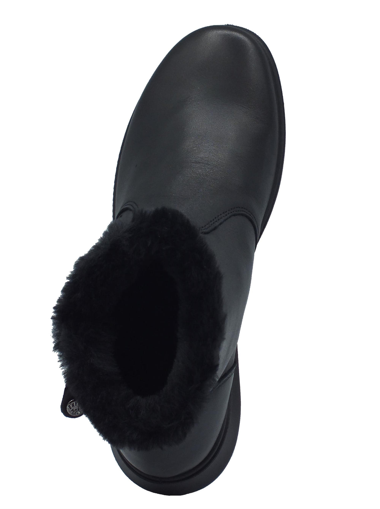 ENVAL Soft ENVAL Soft 6773600 Nappa Nero Tronchetti per Donna in pelle con lampo ed ecopellicciotto Nero