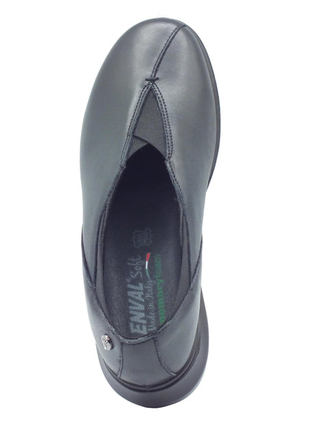 ENVAL Soft ENVAL Soft 6773900 Nappa Soft Nero Mocassini per Donna in pelle con zeppa bassa Nero