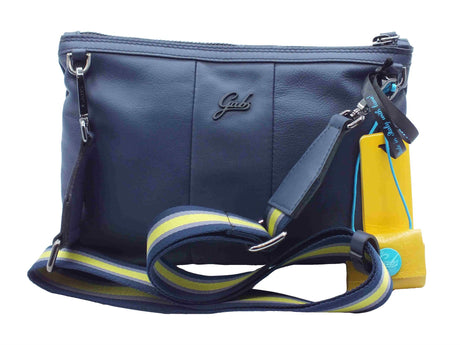 Gabs Gabs G000040T2 Beyonce Vitello Black Tg M Tracollina per Donna in pelle nero e verde con lampo Black