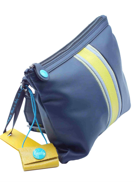 Gabs Gabs G000040T2 Beyonce Vitello Black Tg M Tracollina per Donna in pelle nero e verde con lampo Black