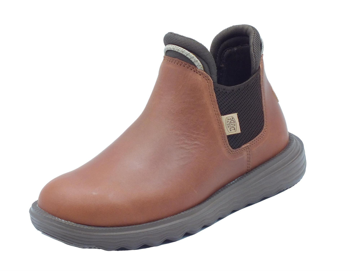 Hey Dude HeyDude 40388 Branson Boot Craft Cognac Tronchetti per Donna in pelle Cognac