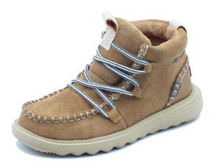 Hey Dude HeyDude 42012 Reyes Suede Tan Scarponcini per donna in camoscio tanganica Tan