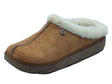 InBlu InBlu ED000020 Camel Pantofole per Donna in tessuto e pellicciotto Camel