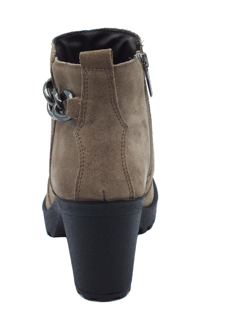 Igi&Co Igi&Co 6661533 Scam Super Fango Tronchetti con tacco alto per Donna in scamosciato con lampo Fango