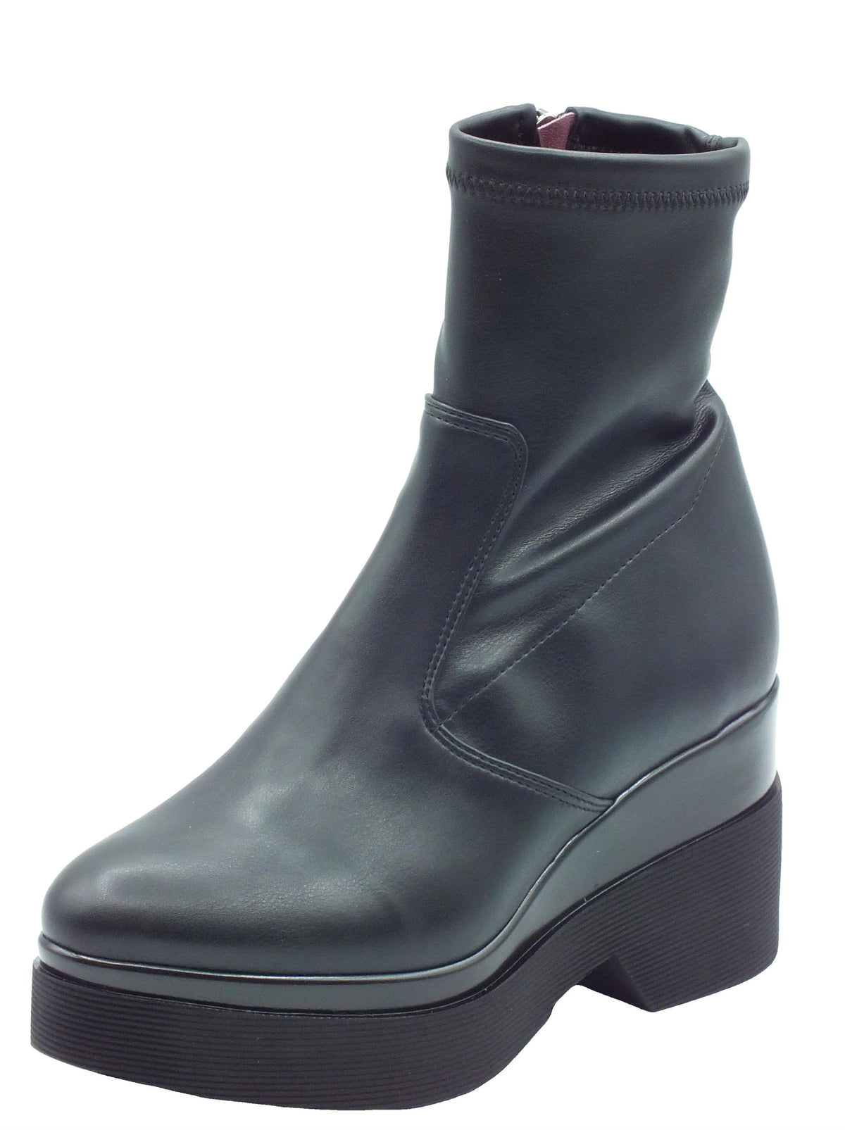 Lorenzo Mari Lorenzo Mari Tronchetti con tacco Donna Polly Nappa Nero pelle nero Nero