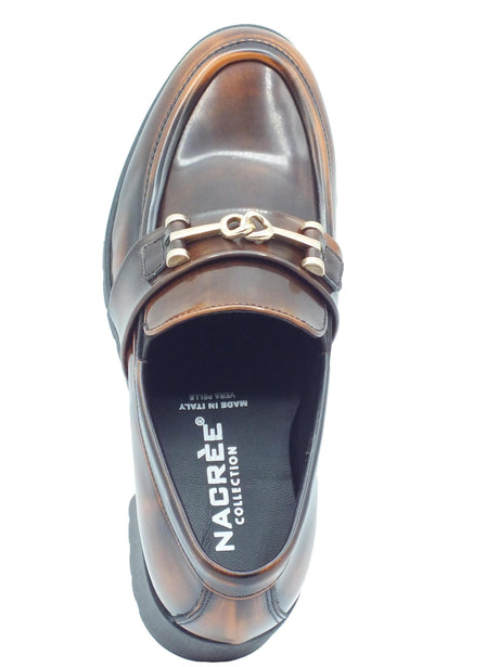 Nacrèe Nacrèe 224024 Brus Cuoioo Mocassini eleganti per Donna modello classico tacco medio Cuoio