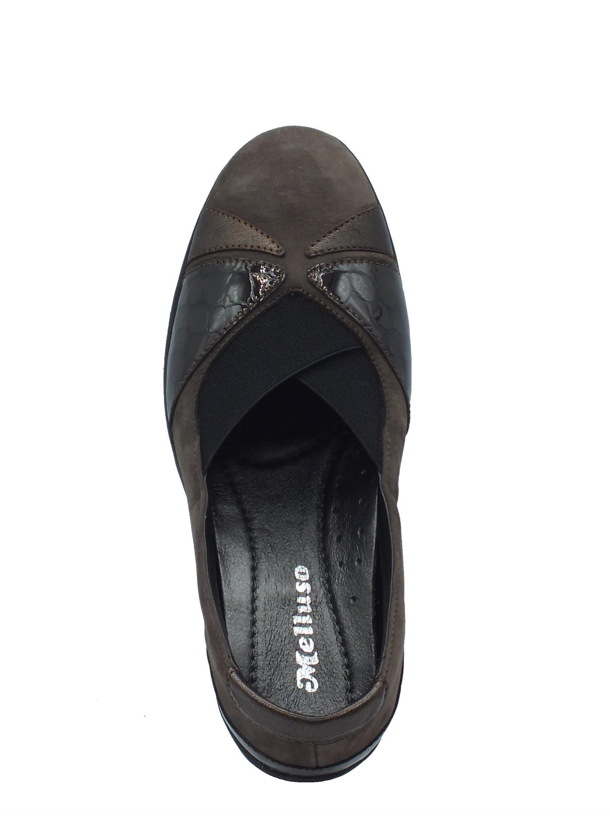 Melluso Melluso K91633 Moro Mocassini comfort per Donna in pelle con zeppa alta Moro