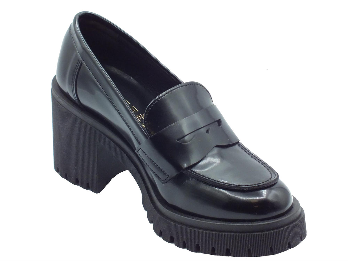 Nacrèe Nacrèe 6007004 Boston Nero Mocassini classici per Donna tacco alto Nero