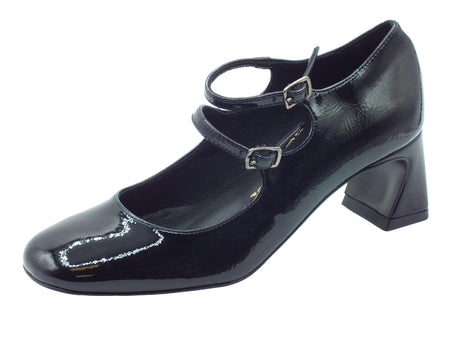 Nacrèe Nacrèe 2391004 Napl Nero Decoltè con cinturino per Donna in vernice con tacco medio Nero