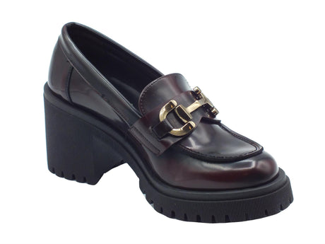 Nacrèe Nacrèe 6007008 Brush Bordò Mocassini eleganti per Donna tacco alto Bordò
