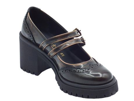 Nacrèe Nacrèe 6007005 Brush Taupe Mocassini eleganti per Donna tacco alto Taupe