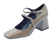 Nacrèe Nacrèe 2761013 Napl Taupe Decoltè con cinturino per Donna in vernice con tacco alto Taupe