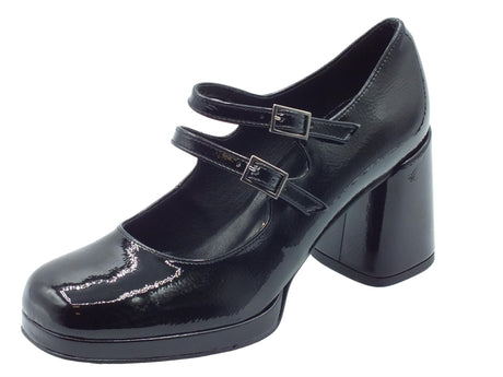 Nacrèe Nacrèe 2559002 Napl Nero Decoltè con cinturino per Donna in vernice con tacco alto Nero