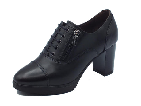 Nero Giardini NeroGiardini I205020D Nero Francesine per Donna in pelle con tacco medio Nero