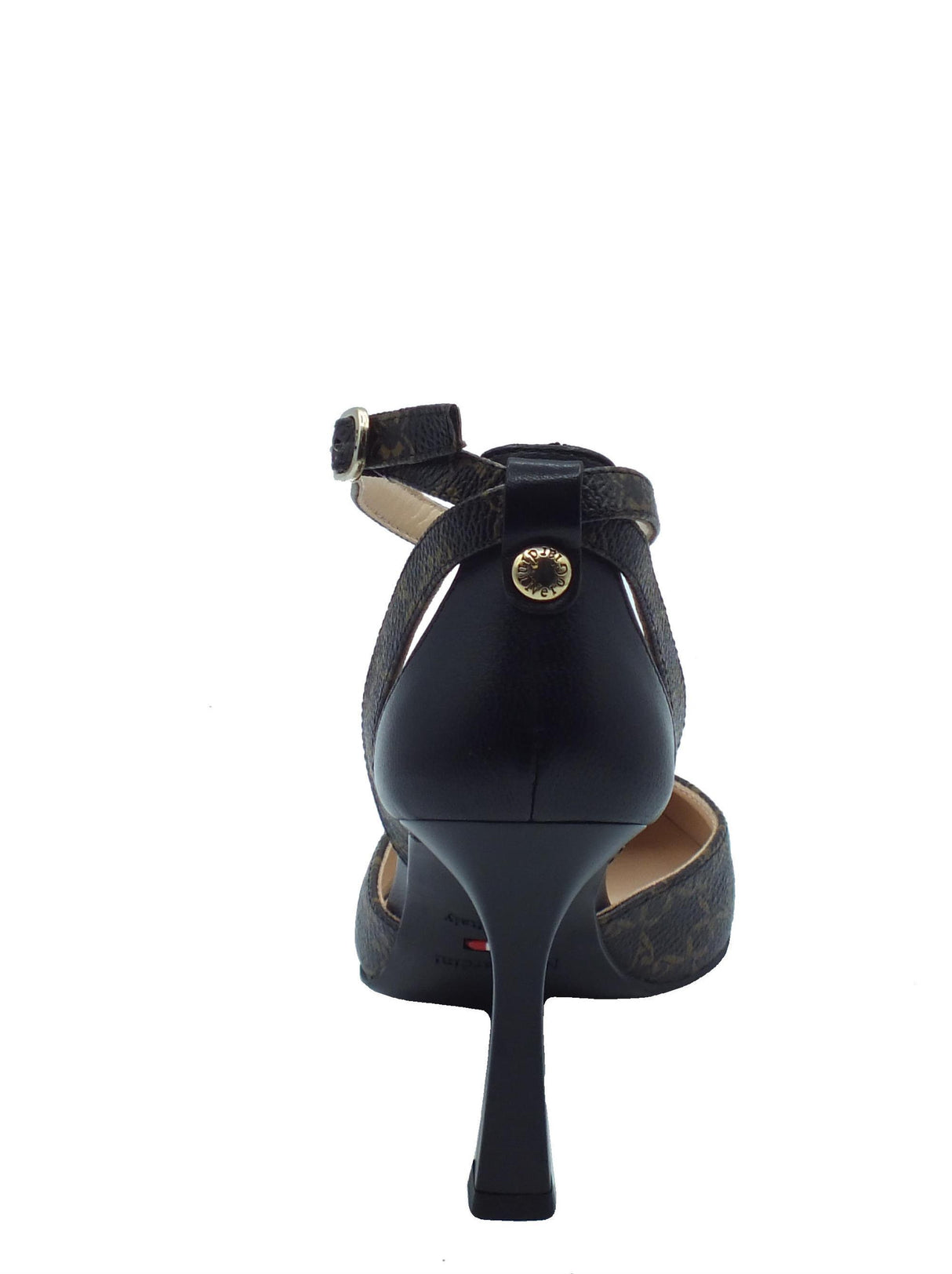 Nero Giardini NeroGiardini I410850DE Giove Pandor. Nero Decoltè con cinturino per Donna in pelle con tacco Nero