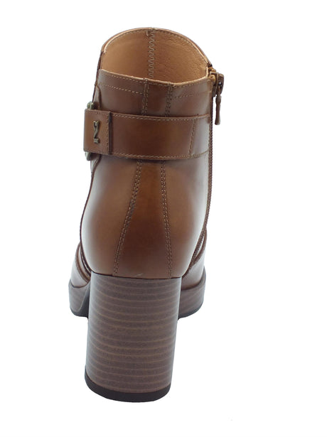 Nero Giardini NeroGiardini I411220D Manolete Cuoio Tronchetti Eleganti con tacco alto per Donna in pelle lampo Cuoio