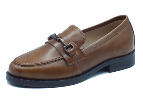 Nero Giardini NeroGiardini I411260D Manolete Col. Cuoio Mocassini Classici Eleganti Donna pelle con tacchetto Cuoio