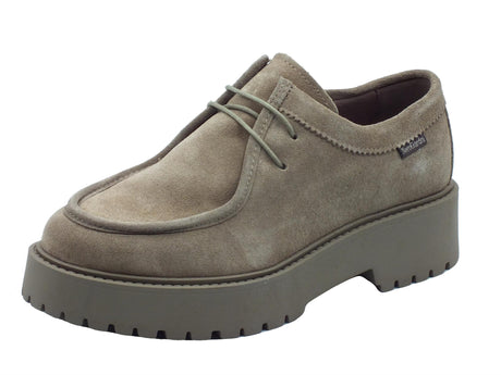 Nero Giardini NeroGiardini I411395D Arold Argilla Scarpe per Donna in nabuk beige con lacci Argilla