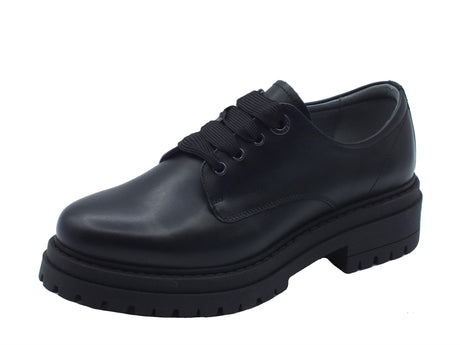 Nero Giardini NeroGiardini I411418D Guanto Nero Francesine per Donna in pelle con tacco medio Nero