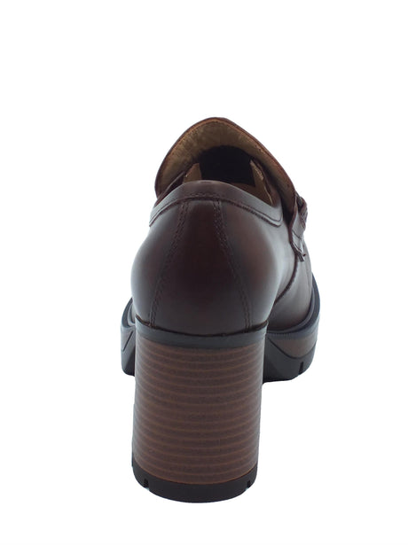 Nero Giardini NeroGiardini I411432D Delvato Beige Mocassini Classici Eleganti per Donna in pelle con tacco alto Beige