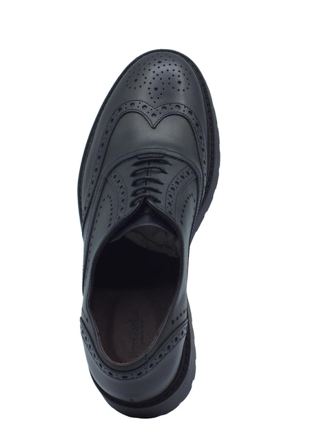 Nero Giardini NeroGiardini I411450D Nero Francesine per Donna in pelle con tacco basso Nero