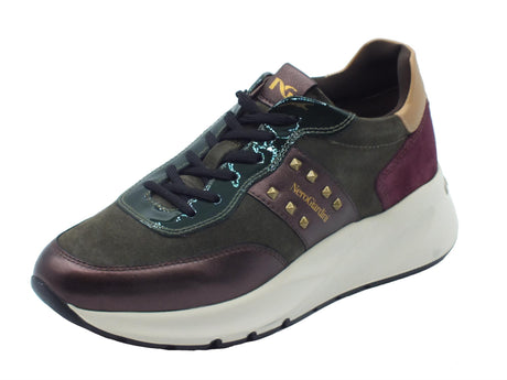 Nero Giardini NeroGiardini I411525D Etoile Bordo Bosco Sneakers Donna pelle e nabuk zeppa media Bordo Bosco