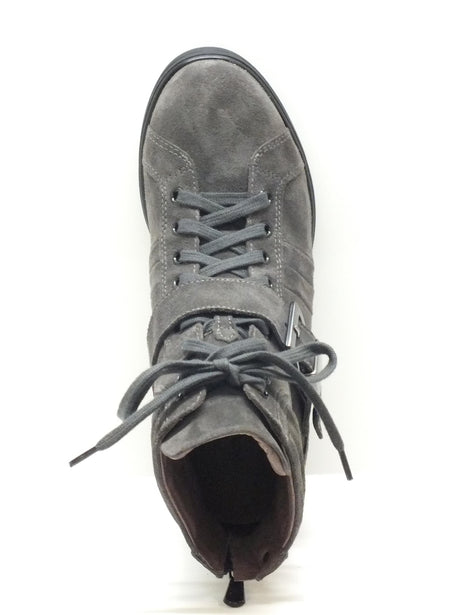 Nero Giardini Tronchetti Nero Giardini per donna in camoscio grigio con zeppa interna Velour Carbone