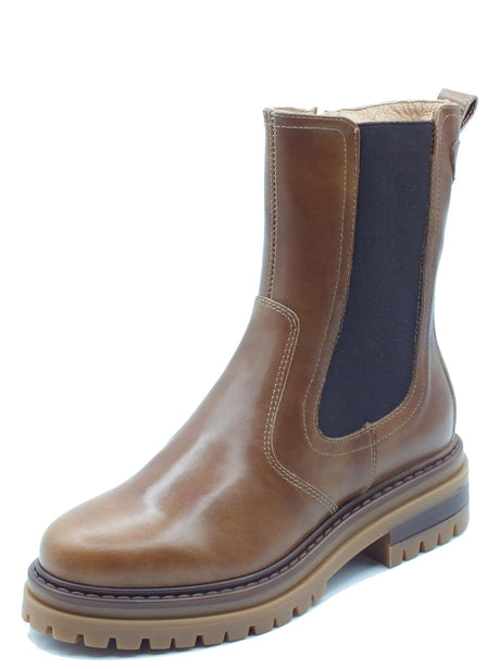 Nero Giardini NeroGiardini I411831D Manolete Cuoio Tronchetti Beatles con tacco basso Donna pelle con lampo Cuoio