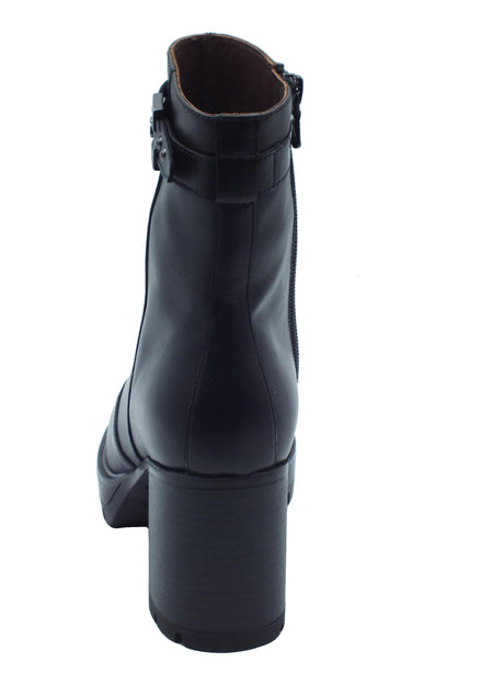 Nero Giardini NeroGiardini I411853D Guanto NeroTronchetti eleganti tacco alto Donna in pelle lampo Nero