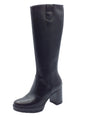 Nero Giardini NeroGiardini E411855D Guanto Nero Stivali per Donna in pelle con tacco alto e plateau Nero