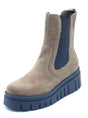 Nero Giardini NeroGiardini I411925D Velour Mou Tronchetti Beatles con zeppa per Donna in nabuk beige beige