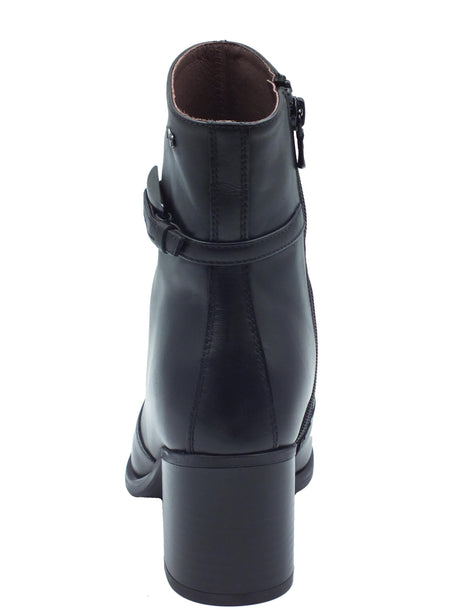 Nero Giardini NeroGiardini I410953D Guanto Nero Tronchetti Eleganti con tacco alto per Donna in pelle lampo Nero