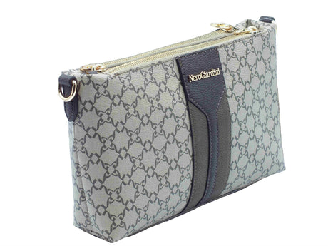 Nero Giardini NeroGiardini E443842D T. Giove Ecru Tracollina per Donna in ecopelle con lampo oro Ecru