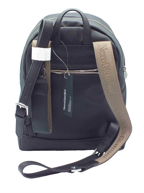 Nero Giardini NeroGiardini E443861D T. Gorgona Nero Zainetto per Donna in ecopelle con lampo Nero