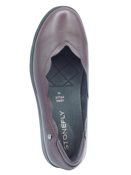 Stonefly Stonefly 221537 Plume Nappa Roast Brown Mocassini per Donna in pelle zeppa media Brown