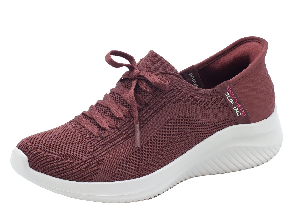 Skechers Skechers Slip-Ins 149710 Brilliant Path Burgundy Scarpe Sportive per Donna in tessuto Burgundy