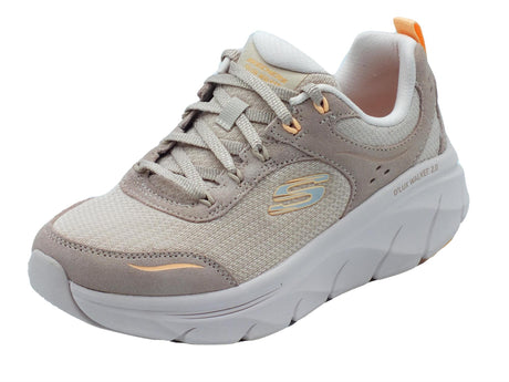 Skechers Skechers D0Lux Walker 150108 Autumn Sun Taupe Orange Scarpe Sportive per Donna in tessuto rosa Taupe Orange