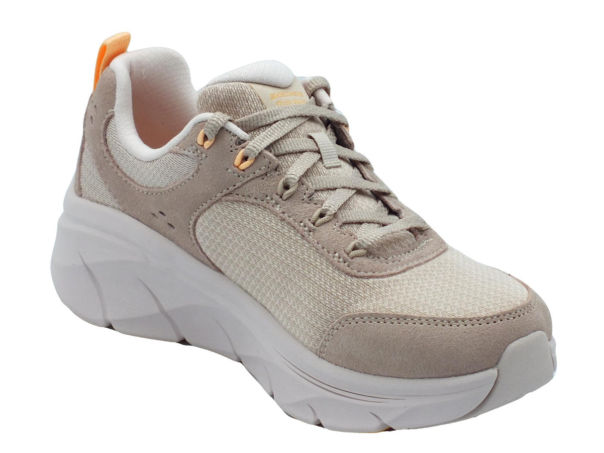 Skechers Skechers D0Lux Walker 150108 Autumn Sun Taupe Orange Scarpe Sportive per Donna in tessuto rosa Taupe Orange