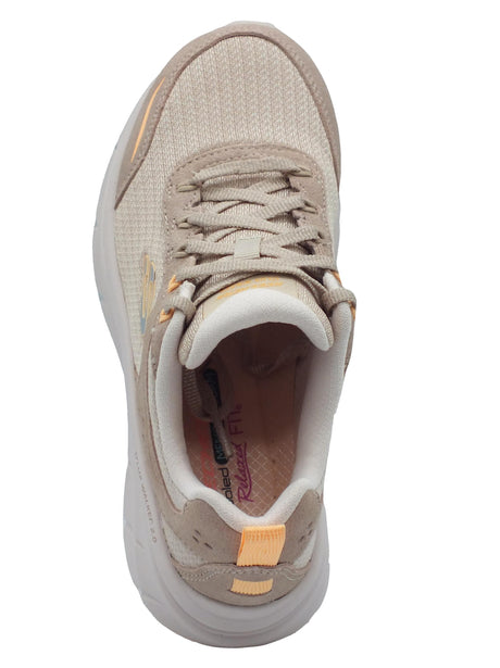 Skechers Skechers D0Lux Walker 150108 Autumn Sun Taupe Orange Scarpe Sportive per Donna in tessuto rosa Taupe Orange