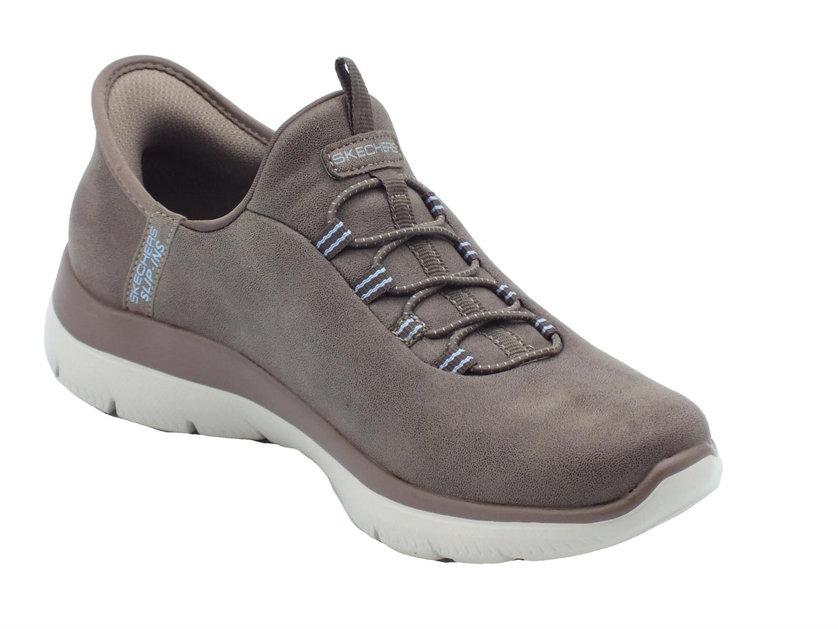 Skechers Skechers 150254 Unknown Trail Brown Slip-On per Donna in tessuto elasticizzata marrone Brown