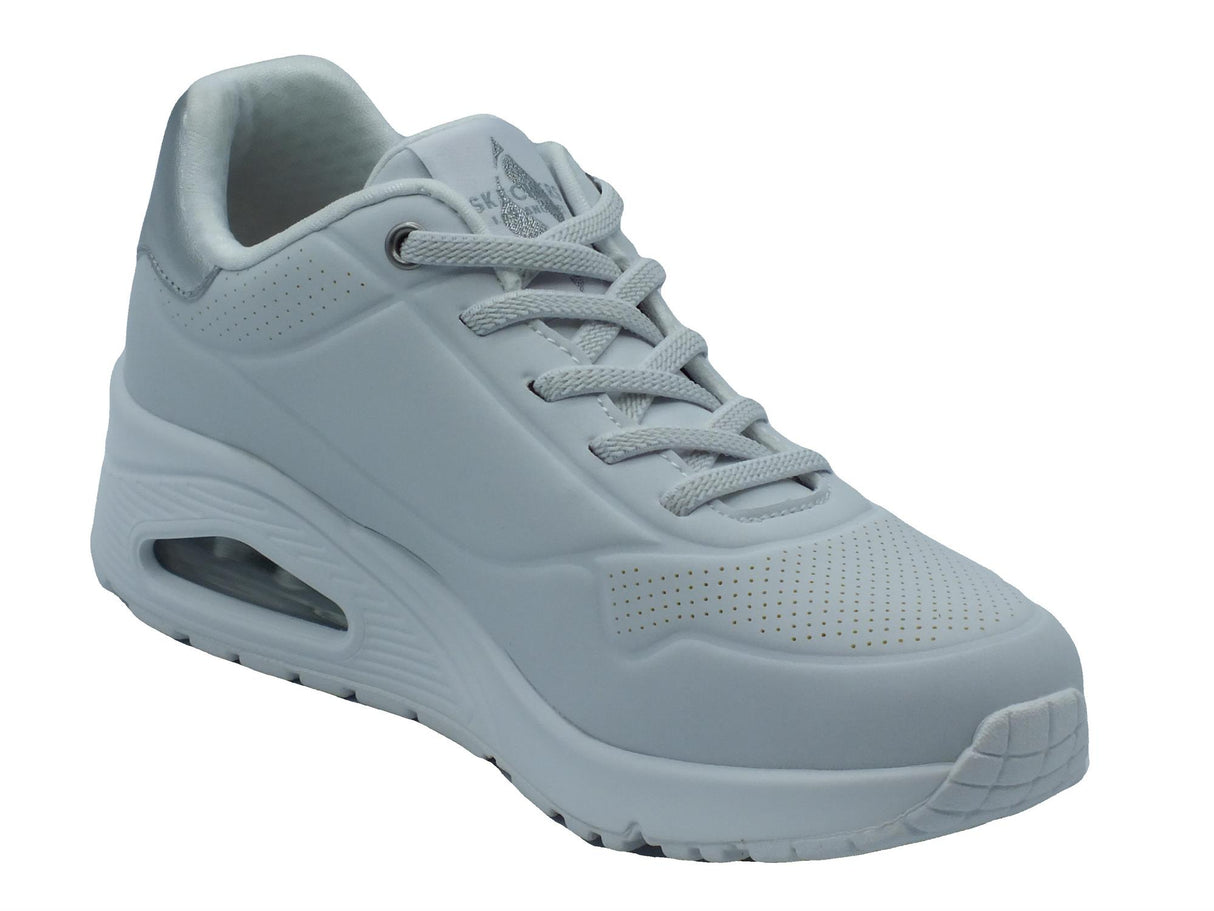 Skechers Skechers Street 155196 Uno Shimmer Away White Scarpe Sportive per Donna in sintetico White