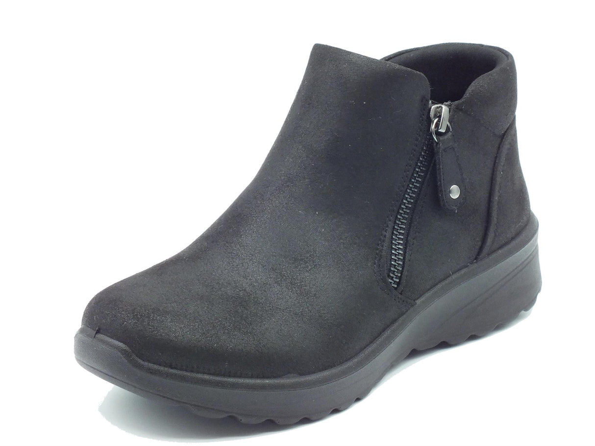 Skechers Skechers 158952 Fall in Bloom Black Tronchetti per Donna in ecopelle nero con lampo Black