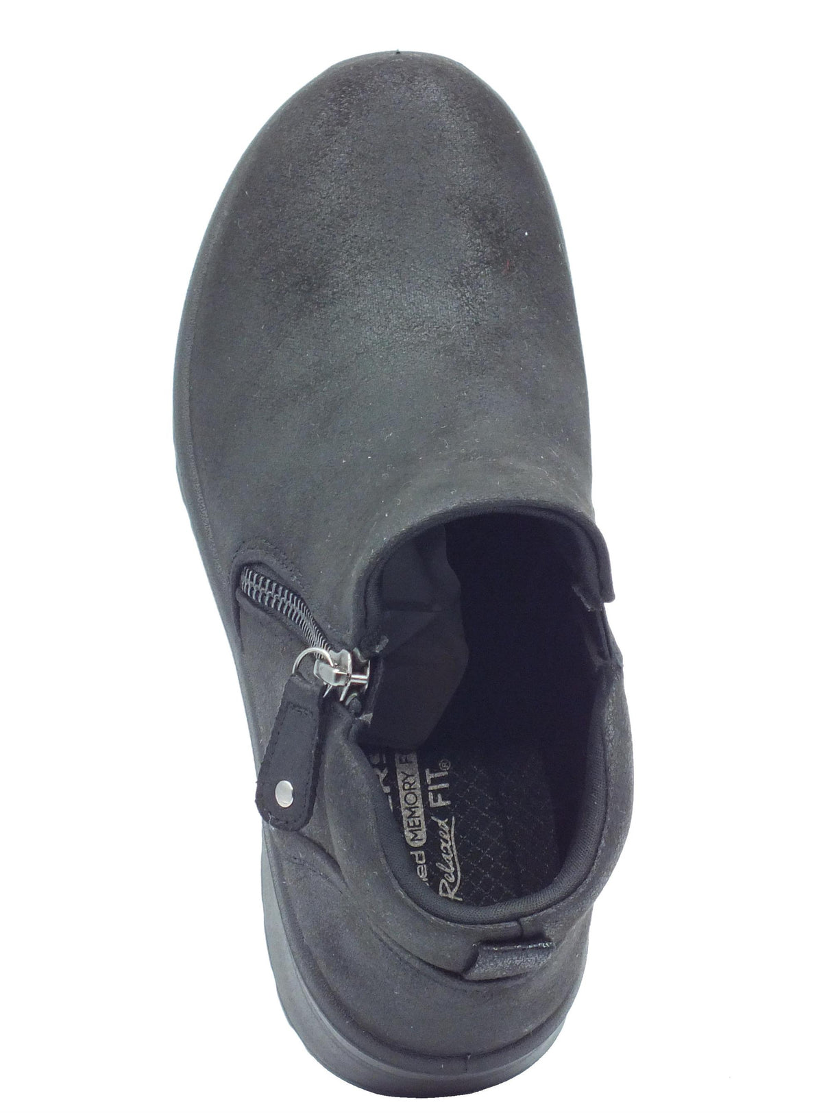 Skechers Skechers 158952 Fall in Bloom Black Tronchetti per Donna in ecopelle nero con lampo Black