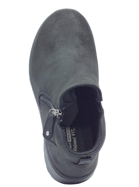 Skechers Skechers 158952 Fall in Bloom Black Tronchetti per Donna in ecopelle nero con lampo Black