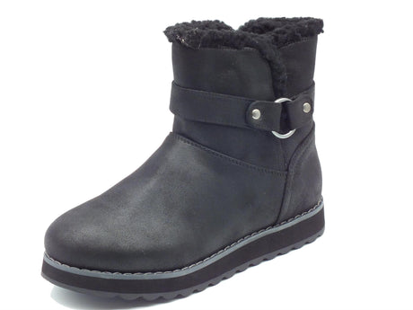 Skechers Skechers 167615 Home Sweet Home black Tronchetti per Donna in ecopelle nero con lampo black