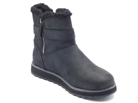 Skechers Skechers 167615 Home Sweet Home black Tronchetti per Donna in ecopelle nero con lampo black